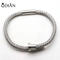 Braided stainless steel Nail Bracelet Charm Bracelet Stainless Steel Cuff Bracelet for Men and Women